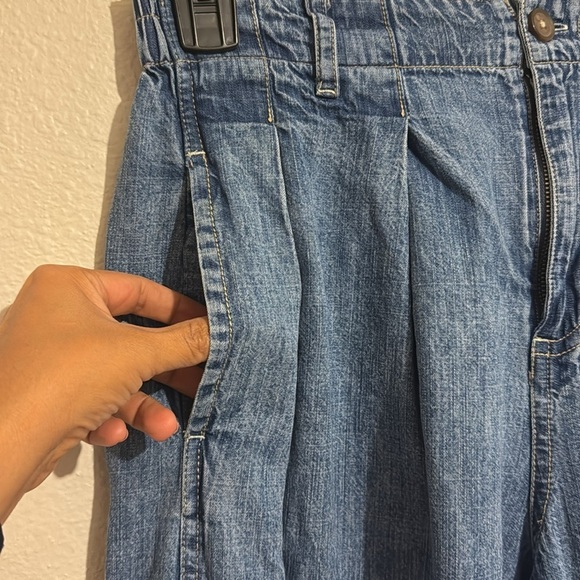 We The Free Blue Baggy Ballon Wide Leg Jeans - Picture 5 of 7